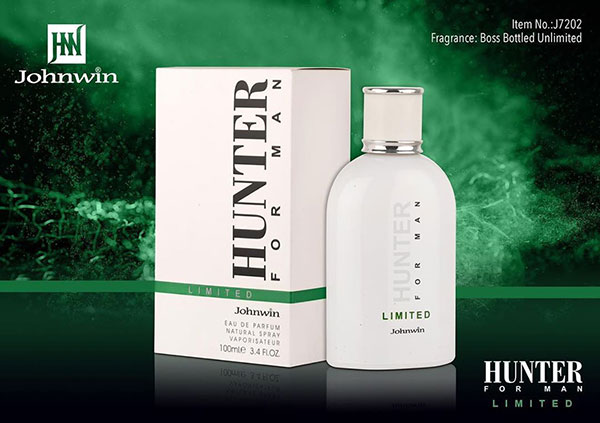 ادکلن مردانه هوگو بوس باتلد آنلیمیتد جانوین هانتر سبز Johnwin Hugo Boss Bottled Unlimited